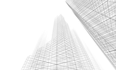 modern arkaplan, mimari çizim