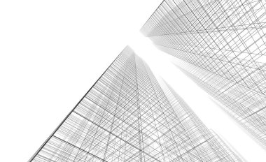 modern arkaplan, mimari çizim