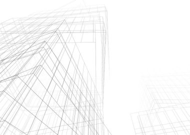 modern arkaplan, mimari çizim