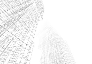 modern arkaplan, mimari çizim