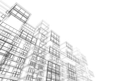 modern arkaplan, mimari çizim