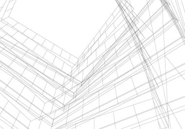 modern arkaplan, mimari çizim