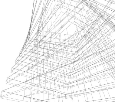 modern arkaplan, mimari çizim