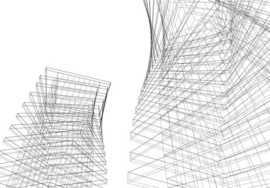 modern arkaplan, mimari çizim