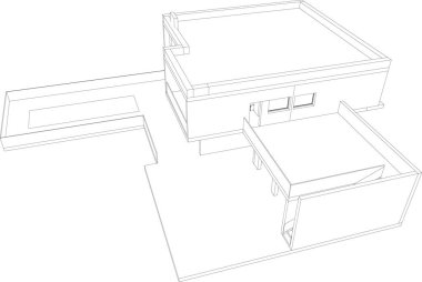 modern arkaplan, mimari çizim