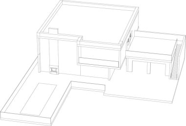 modern arkaplan, mimari çizim