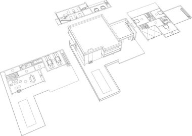 modern arkaplan, mimari çizim