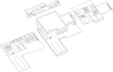 modern arkaplan, mimari çizim