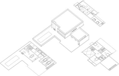 modern arkaplan, mimari çizim