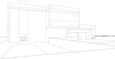 modern arkaplan, mimari çizim