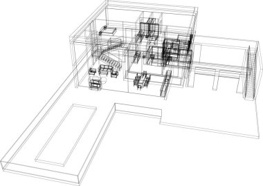 modern arkaplan, mimari çizim