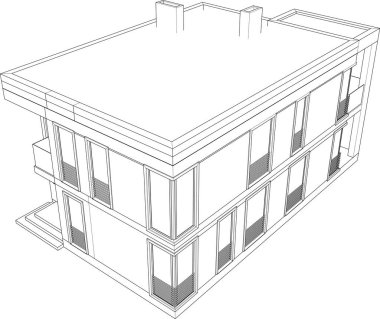 modern arkaplan, mimari çizim