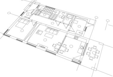 modern arkaplan, mimari çizim