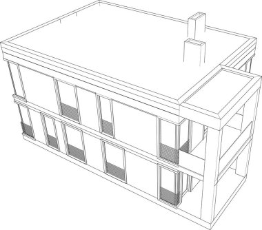 modern arkaplan, mimari çizim