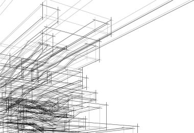 modern arkaplan, mimari çizim