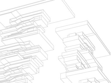 modern arkaplan, mimari çizim