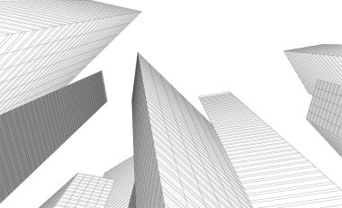 modern arkaplan, mimari çizim