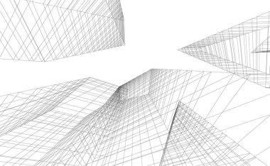 modern arkaplan, mimari çizim