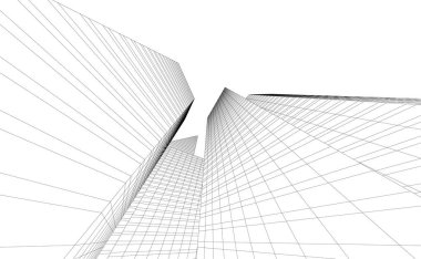 modern arkaplan, mimari çizim