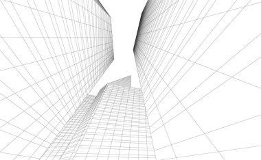 modern arkaplan, mimari çizim