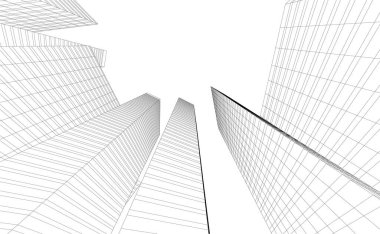 modern arkaplan, mimari çizim