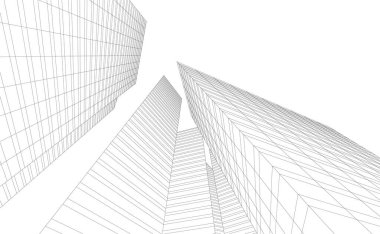 modern arkaplan, mimari çizim