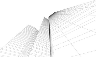 modern arkaplan, mimari çizim