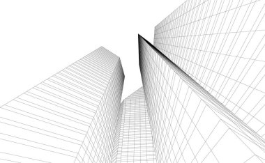 modern arkaplan, mimari çizim