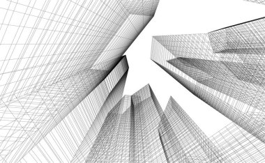 modern arkaplan, mimari çizim