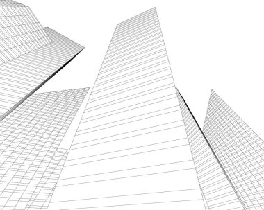 modern arkaplan, mimari çizim