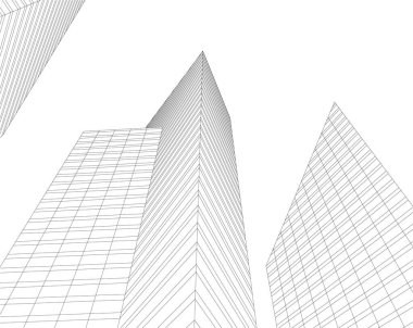 modern arkaplan, mimari çizim