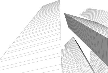 modern arkaplan, mimari çizim