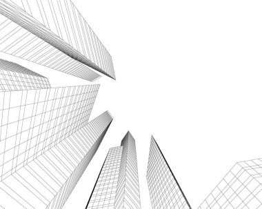 modern arkaplan, mimari çizim