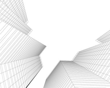 modern arkaplan, mimari çizim