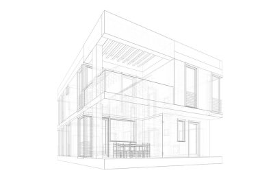 modern arkaplan, mimari çizim