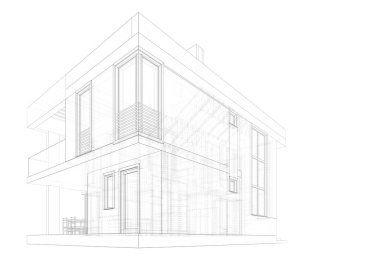 modern arkaplan, mimari çizim