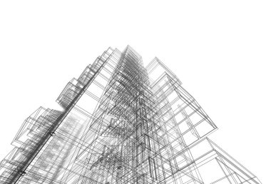 modern arkaplan, mimari çizim