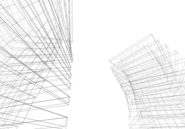 modern arkaplan, mimari çizim