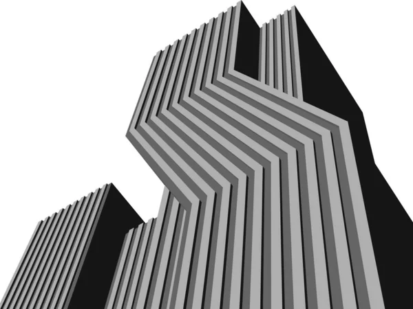 Abstract Architectonisch Behang Digitale Achtergrond — Stockvector