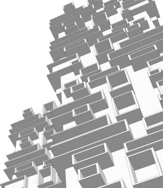 soyut mimari duvar kağıdı, dijital arkaplan