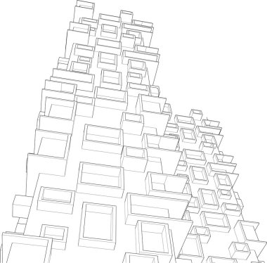 çizgili mimari duvar kağıdı, dijital arkaplan