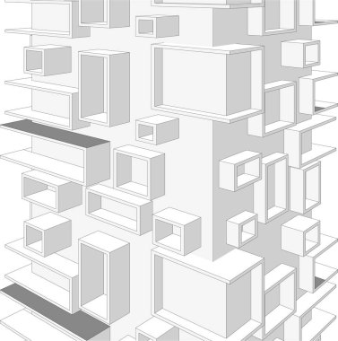 soyut mimari duvar kağıdı, dijital arkaplan