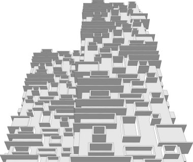 soyut mimari duvar kağıdı, dijital arkaplan