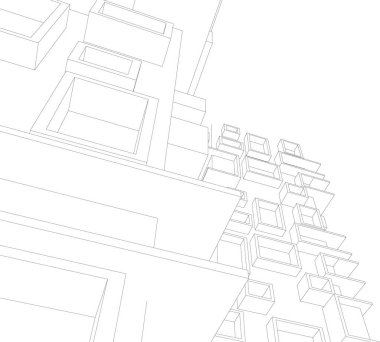 çizgili mimari duvar kağıdı, dijital arkaplan