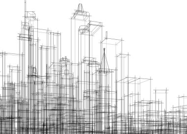 çizgili mimari duvar kağıdı, dijital arkaplan