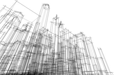 çizgili mimari duvar kağıdı, dijital arkaplan