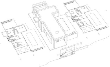 çizgili mimari duvar kağıdı, dijital arkaplan