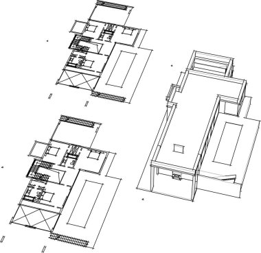 çizgili mimari duvar kağıdı, dijital arkaplan