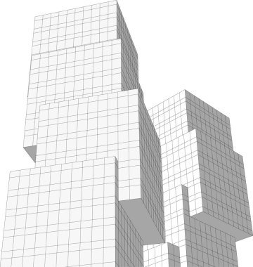 soyut mimari duvar kağıdı, dijital arkaplan