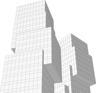 soyut mimari duvar kağıdı, dijital arkaplan